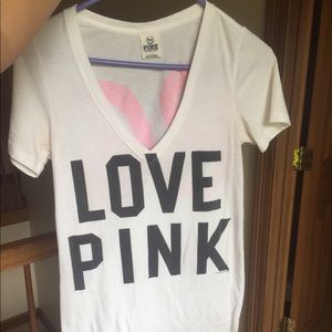 Pink VS V neck